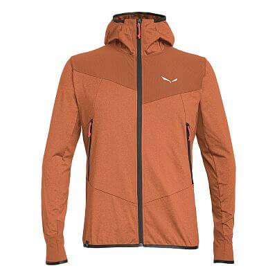 Salewa Agner Hybrid PL/DST Hooded Jacket M bombay brown melange