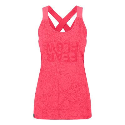 Salewa Alpine Hemp Print Tank W calypso coral