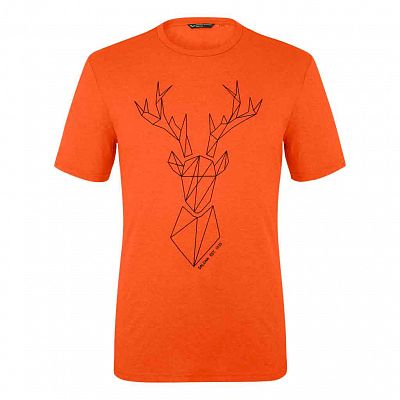 Salewa Big Deer M S/S Tee red orange melange