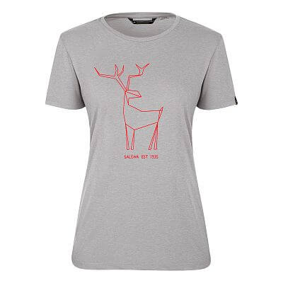 Salewa Big Deer SS W Tee heather grey