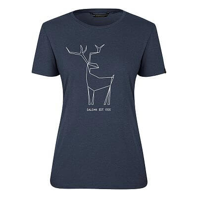 Salewa Big Deer SS W Tee premium navy melange