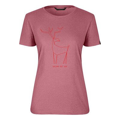 Salewa Big Deer W S/S Tee mauvemood melange