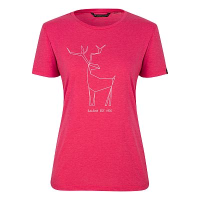 Salewa Big Deer W S/S Tee virtual pink melange