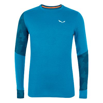 Salewa Cristallo Warm AMR L/S Tee M cloisonne blue