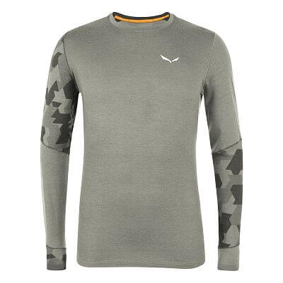 Salewa Cristallo Warm AMR L/S Tee M heather grey