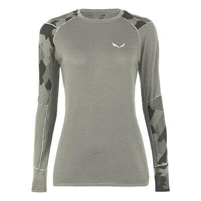 Salewa Cristallo Warm AMR L/S Tee W heather grey