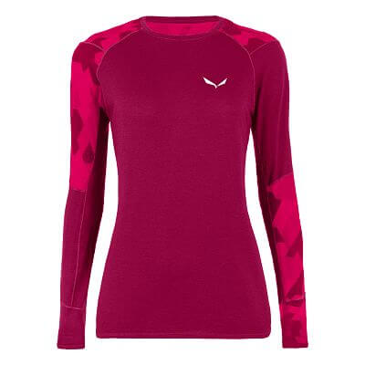 Salewa Cristallo Warm AMR L/S Tee W rhodo red