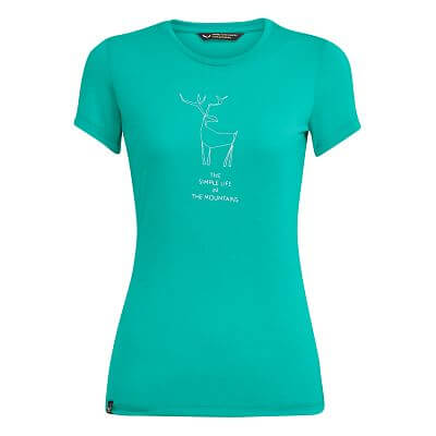 Salewa Deer Dri-Rel S/S Tee W lagoon green melange