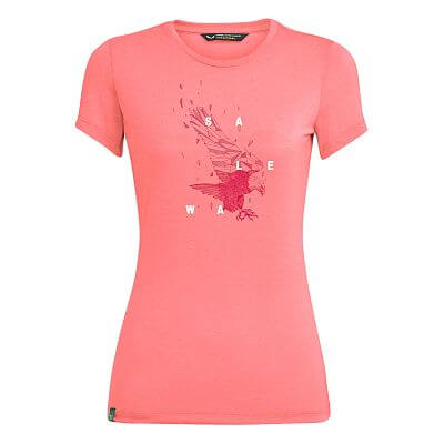 Salewa Eagle Figure Dry S/S Tee W shell pink melange