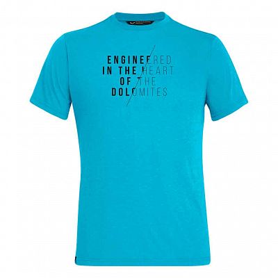 Salewa Engineered Dry S/S Tee M blue danube melange