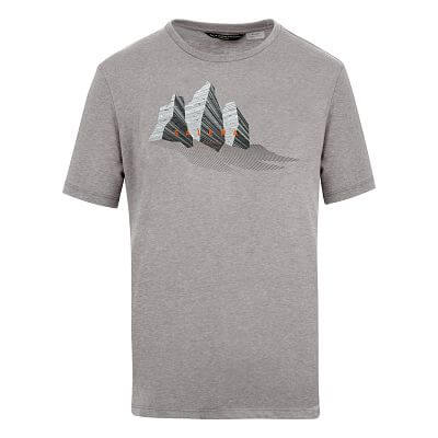 Salewa Lines Graphic Dry T-Shirt M heather grey melange