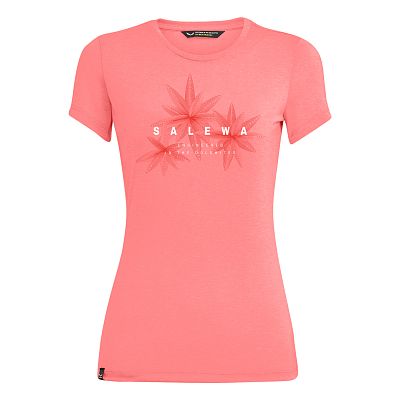 Salewa Lines Graphic Dry T-Shirt W shell pink melange