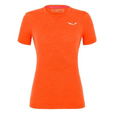 Salewa Pedroc AMR W Seamless T-shirt red orange