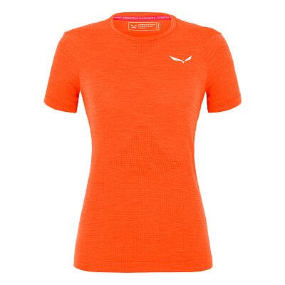 Salewa Pedroc AMR W Seamless T-shirt red orange