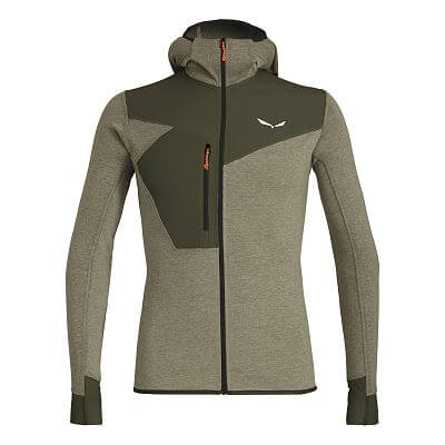 Salewa Puez 2 Dry Hooded Full Zip Top M dark olive melange