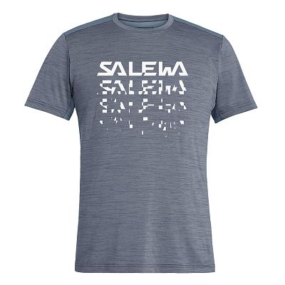 Salewa Puez Hybrid 2 Dry S/S Tee M flint stone melange