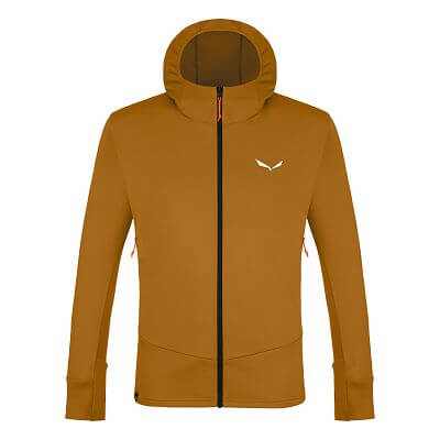 Salewa Puez Polarlite Hooded Jacket Men Golden brown