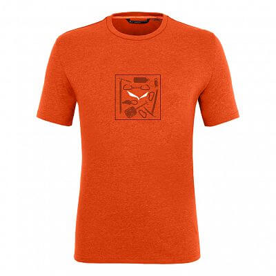 Salewa Pure Box Dry T-Shirt M red orange melange