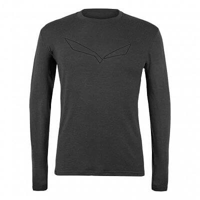 Salewa Pure Logo AMR L/S Tee M black out