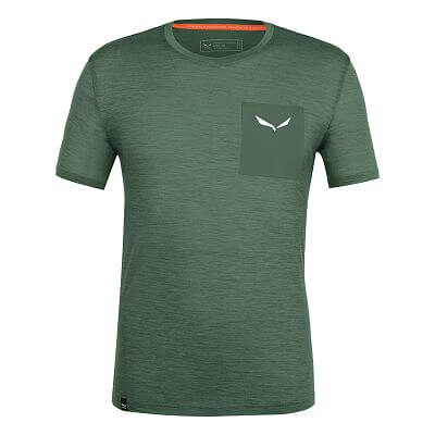 Salewa Pure Logo Pocket AM T-Shirt M raw green