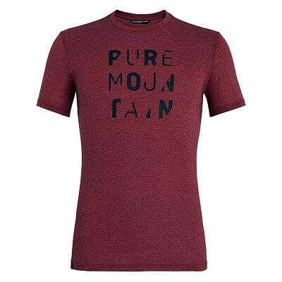 Salewa Pure Mountain Dri-Rel M S/S Tee velvet red melange