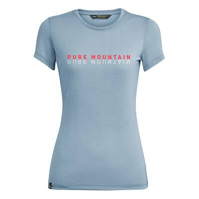 Salewa Pure Mountain Dry S/S Tee W blue fog melange