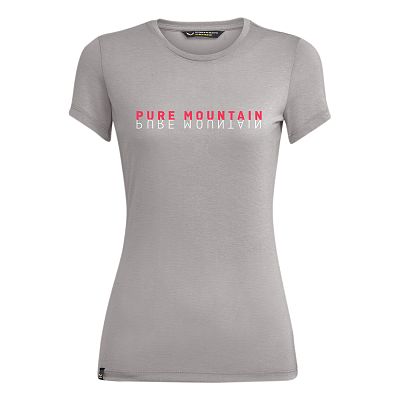 Salewa Pure Mountain Dry S/S Tee W heather grey melange