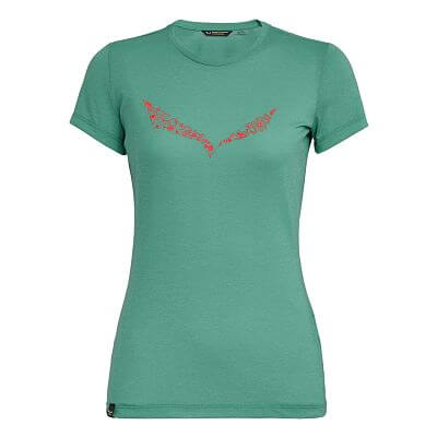 Salewa Solid Dry SS Tee W feldspar green melange