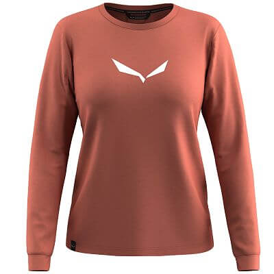 Salewa Solid Logo Dry L/S Tee W etruscan red