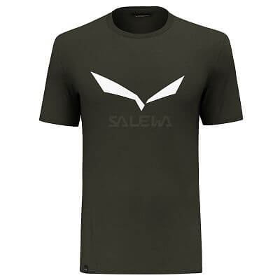 Salewa Solidlogo Dry T-Shirt M dark olive melange