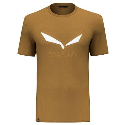 Salewa Solidlogo Dry T-Shirt M golden brown