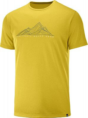 Salomon Agile Graphic Tee M lemon curry