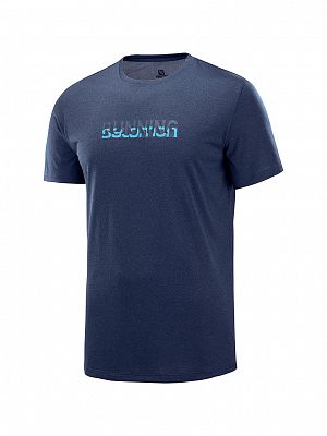 SALOMON Agile Graphic Tee M night sky