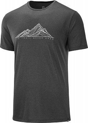 SALOMON Agile Graphic Tee SS M black