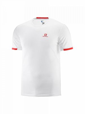 SALOMON Agile SS Tee M white