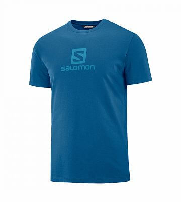 SALOMON Coton Logo SS Tee M poseidon