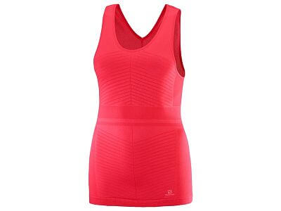 Salomon Elevate Move On Tank W hibiscus