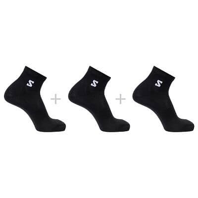 Salomon Everyday Lite Quarter 3-Pack black