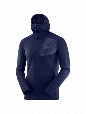 SALOMON Grid HZ Mid Hoodie M night sky