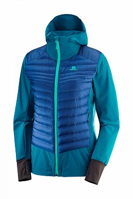 SALOMON Haloes Down Hybrid Hoodie W deep lagoo