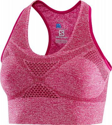 SALOMON Medium Impact Bra cerise