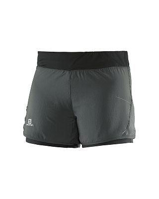 SALOMON Park 2in1 Short W galet grey/black