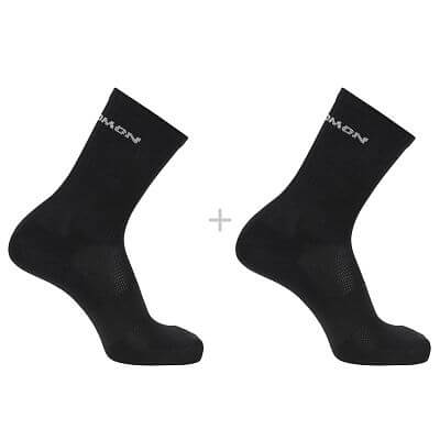 Salomon ponožky Evasion Crew 2-Pack black/black