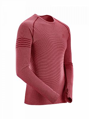 SALOMON Pulse Seamless LS Tee M biking red