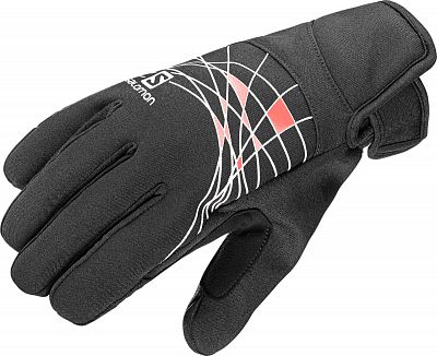 SALOMON RS Warm Glove W black/fluo coral