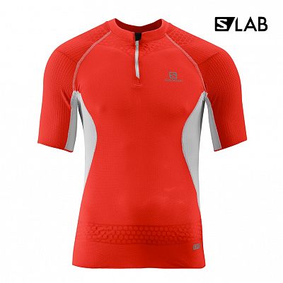 SALOMON S-LAB Exo Zip Tee M racing red/white