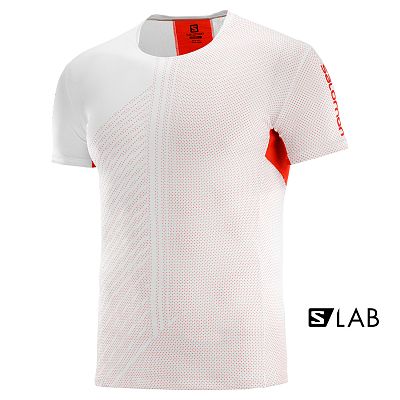 Salomon S/LAB Sense Tee M white/racing red