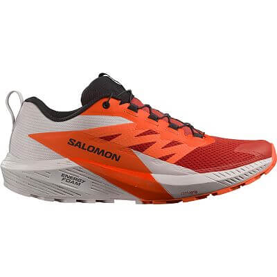 Salomon Sense Ride 5 M lunar rock / shocking orange