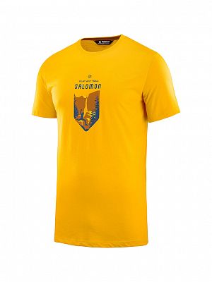 SALOMON X ALP Graphic SS Tee M saffron