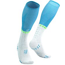Compressport Full Socks Oxygen norse blue/neon green